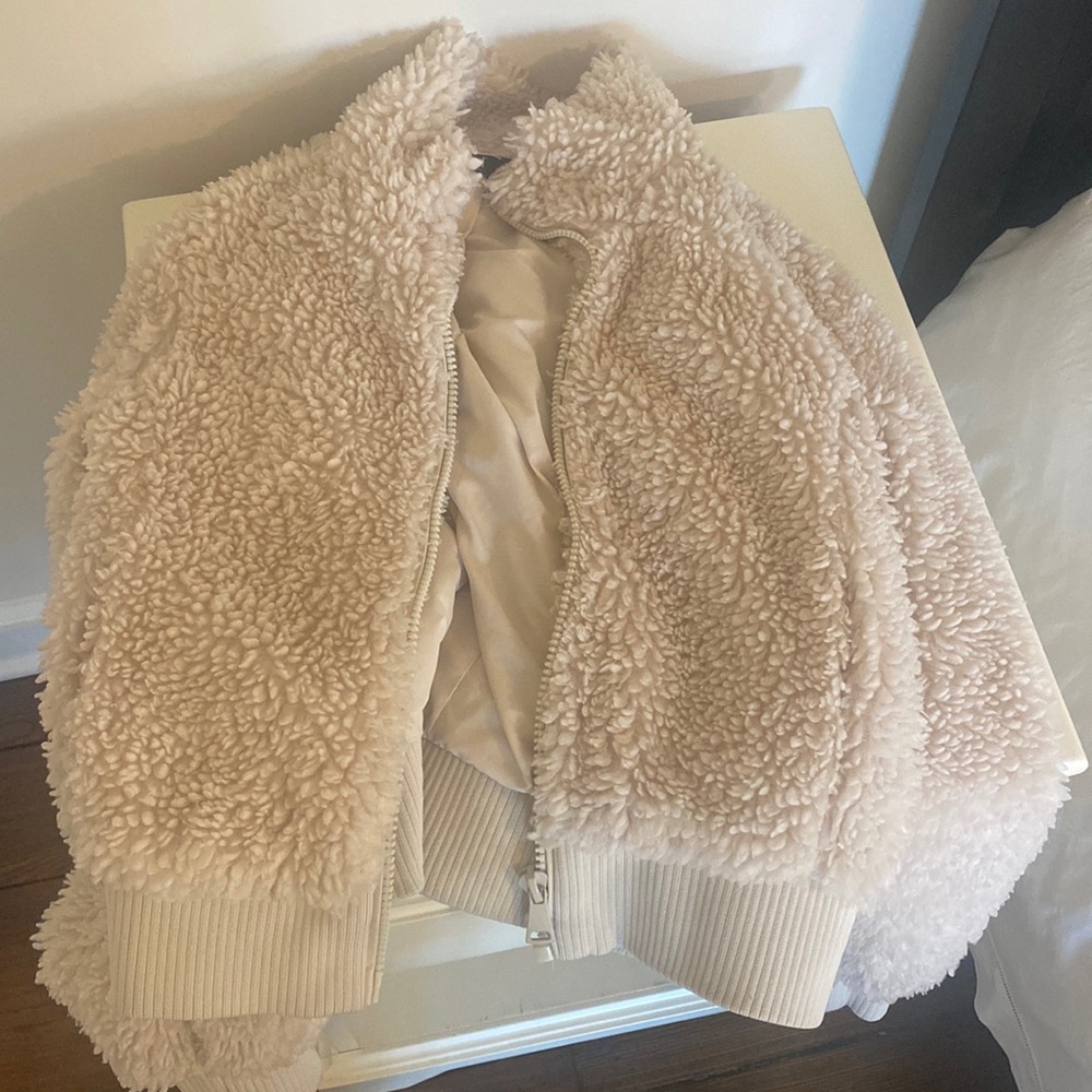 Zara shearling bombed jacket